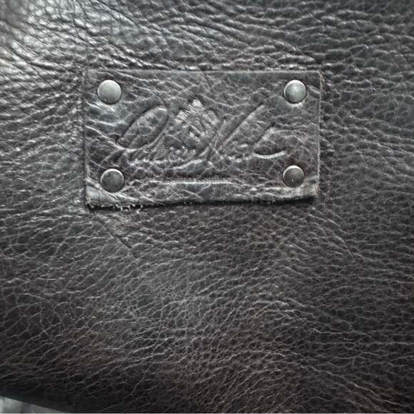 Patricia Nash Black Leather Tote or Laptop Bag - Picture 3 of 16